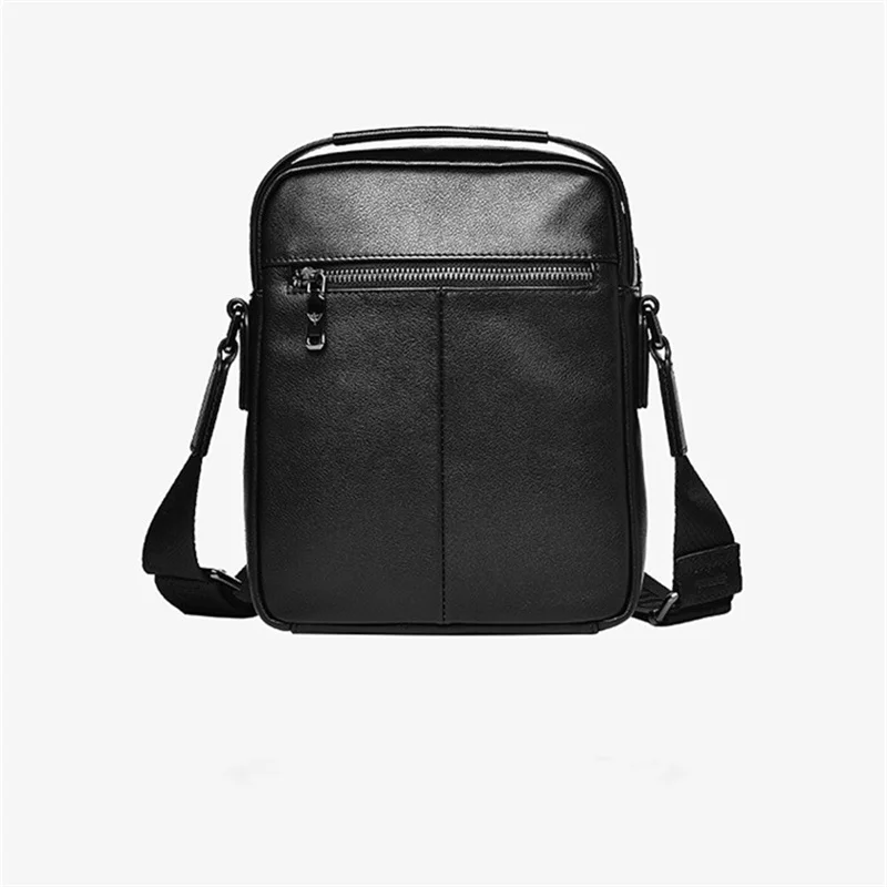 WILLIAMPOLO Casual Men\'s Bag Genuine Leather Crossbody Bag Korean Style Youth Shoulder Bag Business Small Square Bag Men Handbag