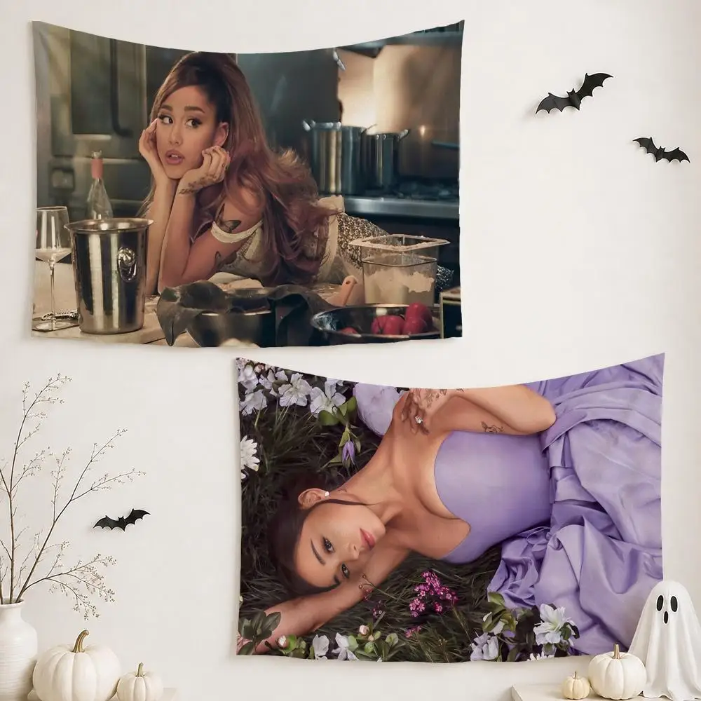 Singer A-Ariana Grande			 Tapestry Wall Hanging Tapestry Aesthetic Room Decor Banners for Bedroom Living Room Outdoor Party