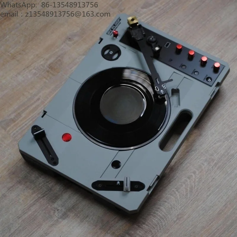 Portable DJ Scratch Turntable, 7 Inch Vinyl Record Player for Scratching, Comes with Scratch Vinyl Record