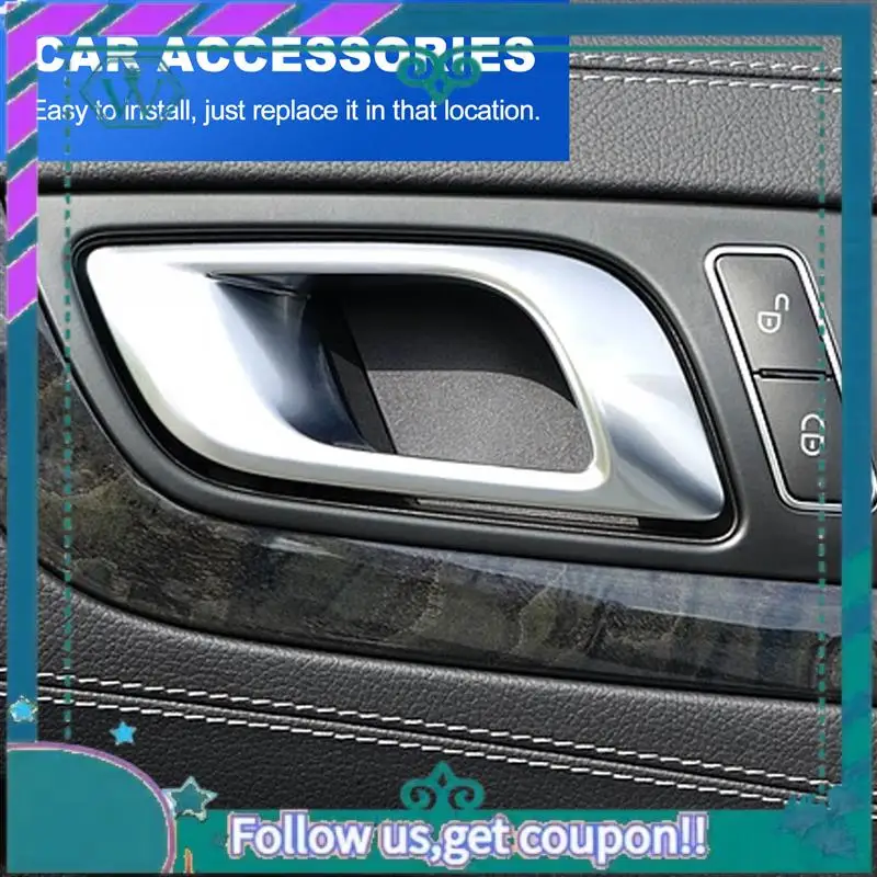 AA92-Car Interior Door Inner Handle For Ford Ranger 2012-2021 Everest 2015-2021 Mazda BT50 2012-2019 Silver Grey