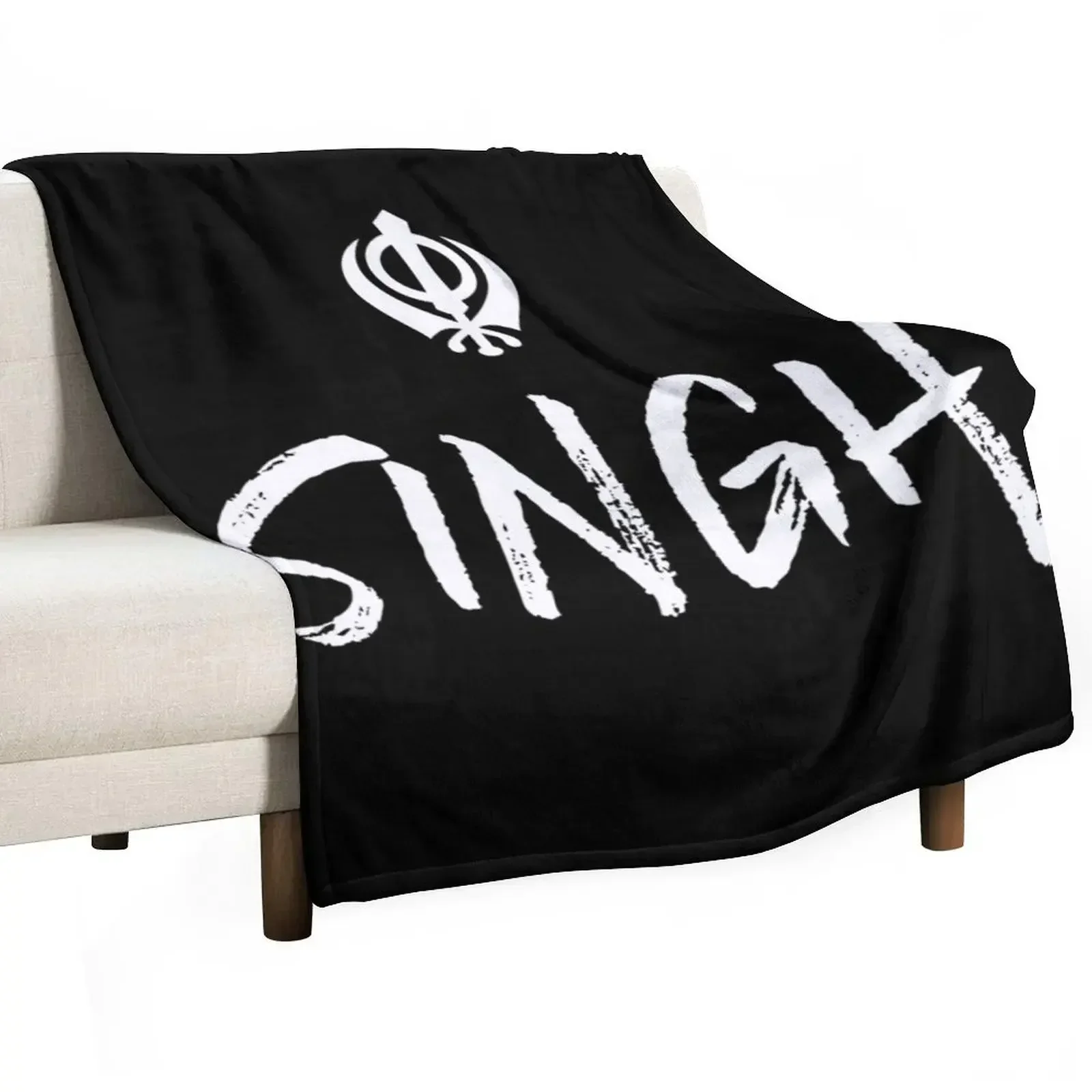 Singh Sikh Khanda Throw Blanket Luxury Brand Sofa Quilt Blankets