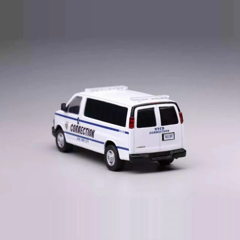 

Модель 596 1:64 Лос-Анджелес, полиция/Нью-Йорк, фургон, имитация модели автомобиля из сплава, предметы коллекционирования для взрослых, статический дисплей