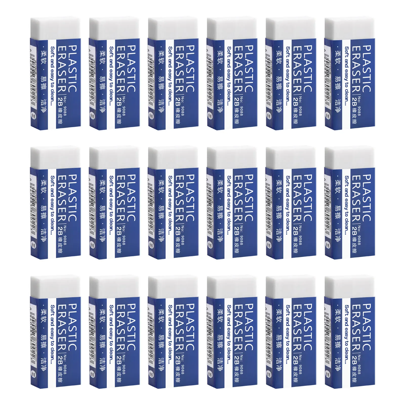 

90pcs White Eraser For Pencil Erasers For Drawing Sketching School Essentials Classroom Prize Students Teachers Office Supplies