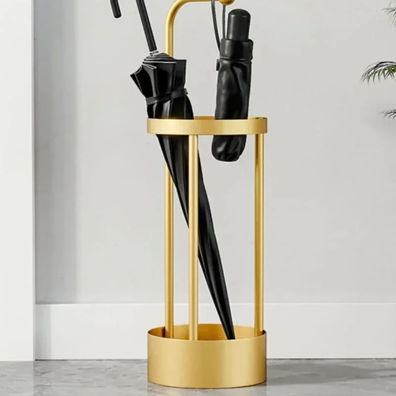 

Light Luxury Parasol Holder Beautiful Nordic Storage Rack Iron Frame Stand with Stable Chassis Stylish Home Decor