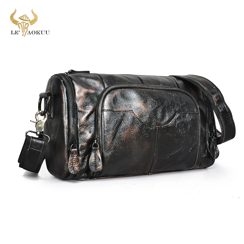 

Soft Real Leather Male Design Travel College Shoulder Messenger Crossbody bag Fashion Mochila Satchel School Student bag b258