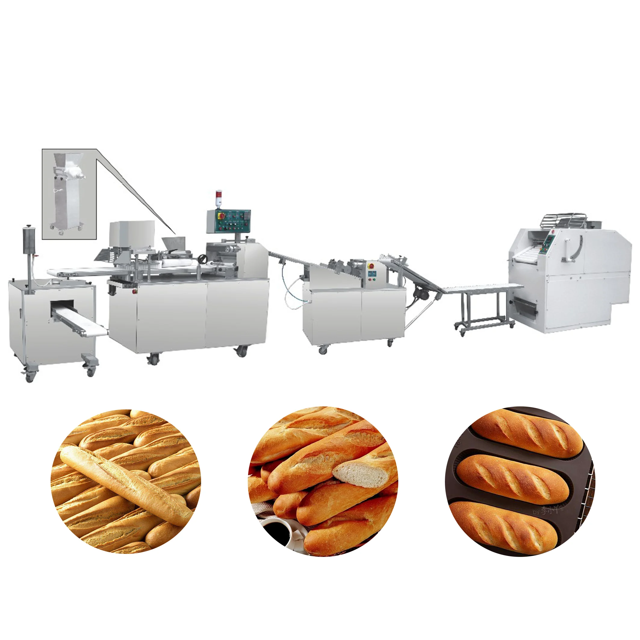 Industrial Automatic French Baguette Moulder Bakery Equipment French Bread baguette Making Machine