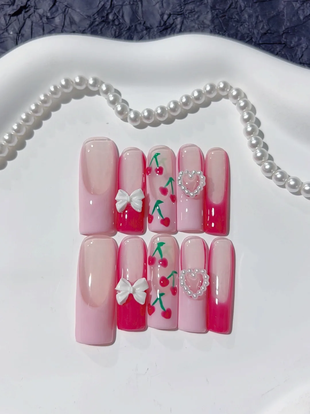 

3cm Pink Cute Style Water Pipe Fashion Manicure (Jsa17)