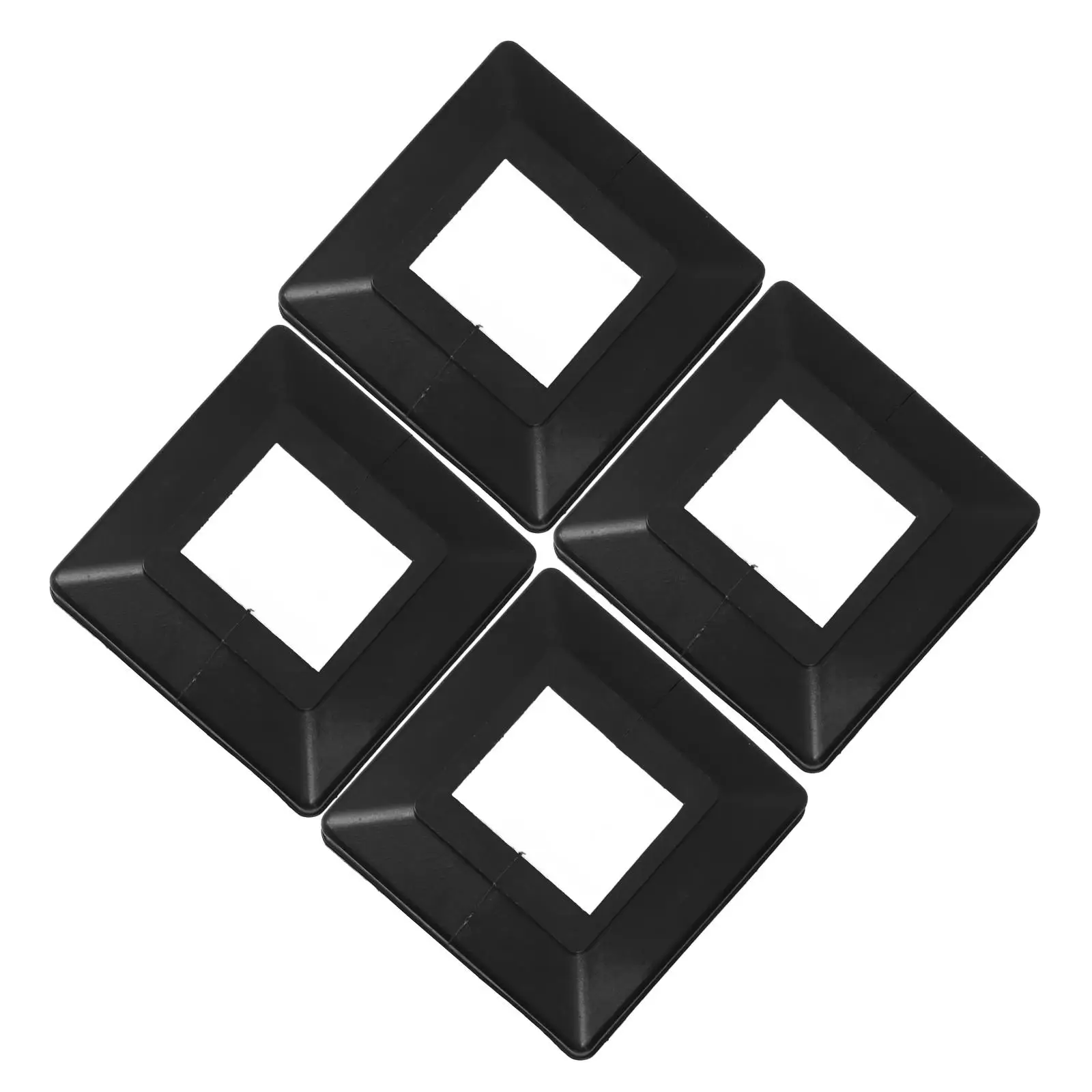 

4 Pcs Fence Post Skirt Decorative Plastic Caps Column Wraps Split Cover Enhances Outdoor Durable Simple Installation Gardening