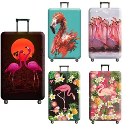 Flamingo Luggage Cover Elastic Washable Stretch Suitcase Protector Anti-Scratch Travel Suitcase Cover for 18-32 Inch Suitcase