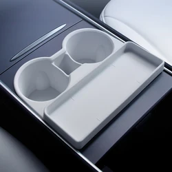 for Tesla Model Y center console cup holder silicone cup limiter, center console storage compartment cup holder