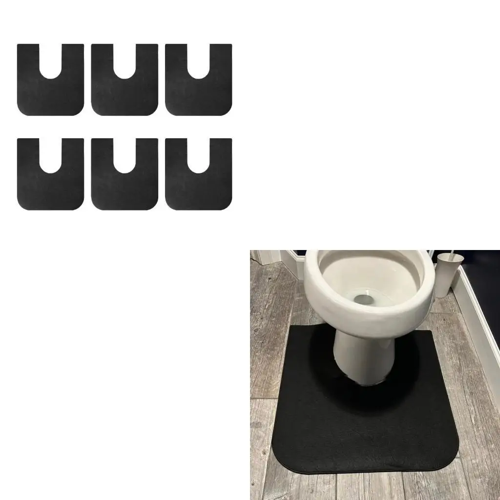 

Hygienic Toilet Surround Rugs Toilet Training Mats Potty Floor Mats for Easy Cleaning Senior Friendly Bathroom Solution B95B