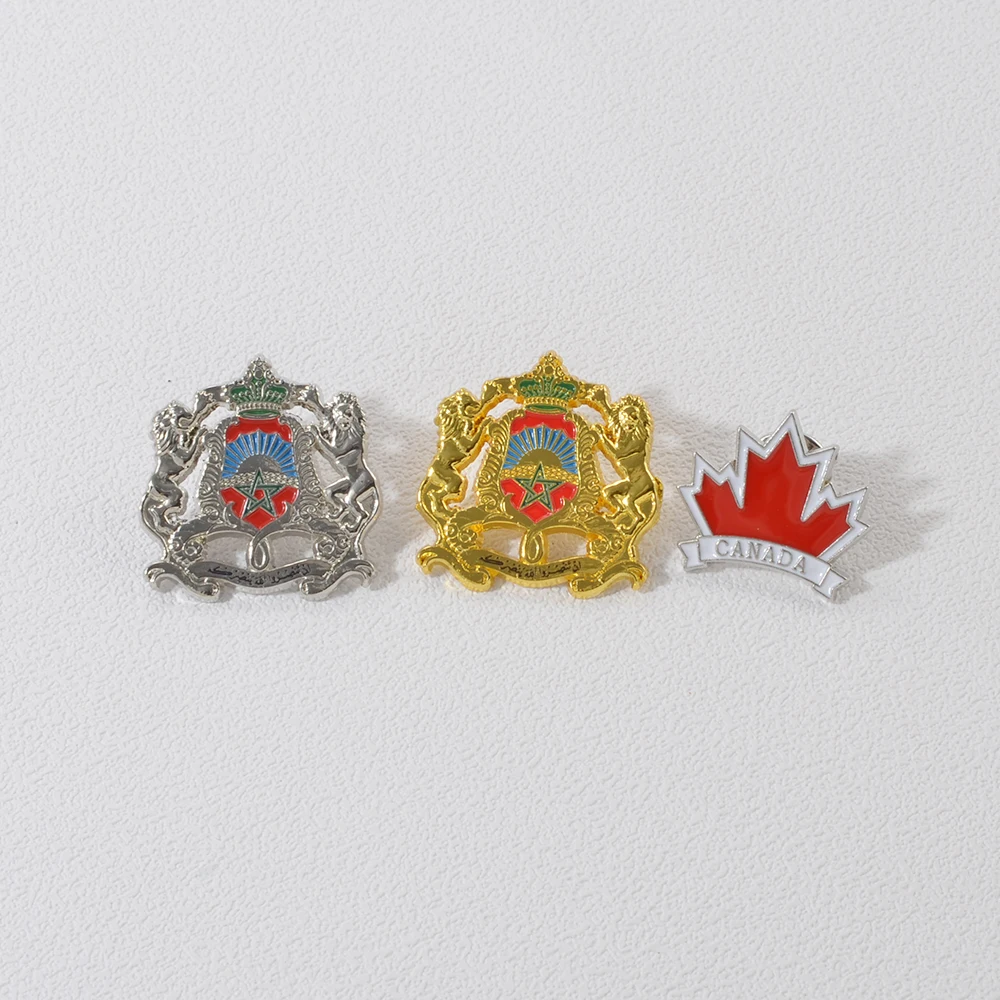 Anniyo (1 pieza) broche de Marruecos de Canadá para mujeres, hombres y niñas, broches marroquíes, joyería # 000167