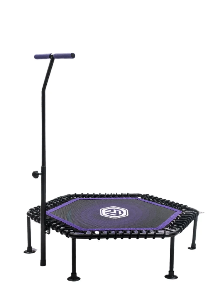 Sports Trampoline Indoor Weight Loss Jumping Bed Children Rubbing Bed Adult Trampoline with armrests and suction cups