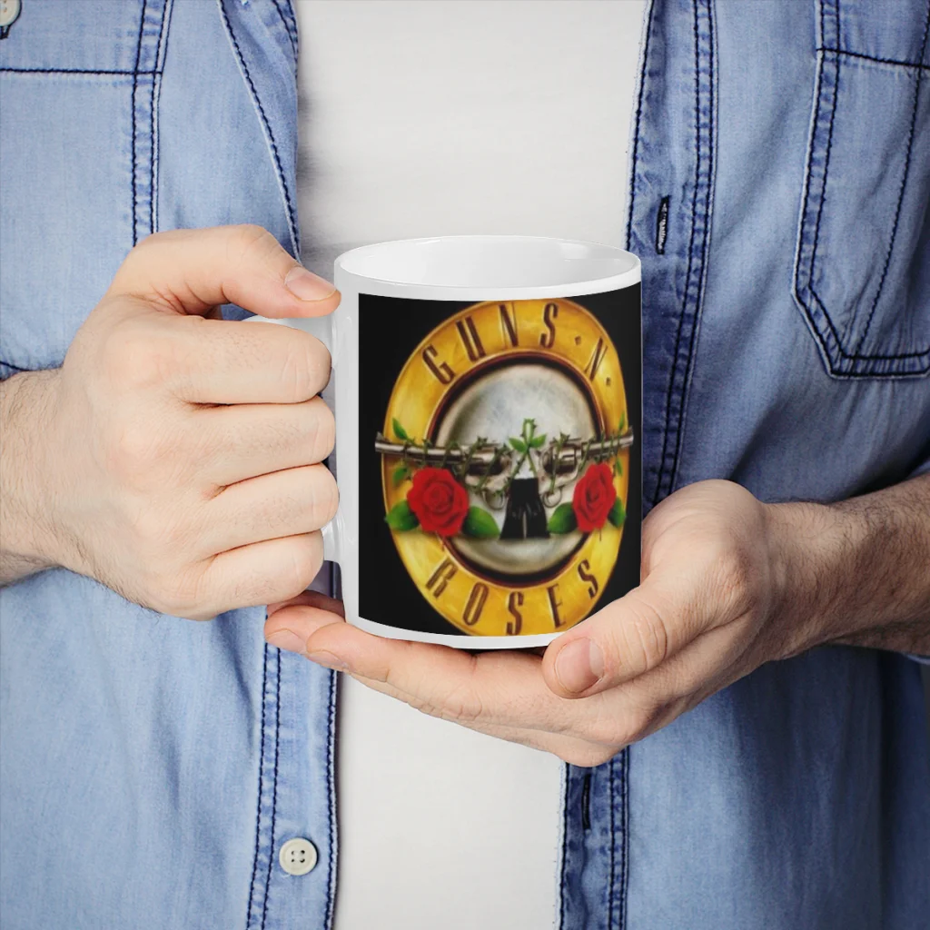 Vintage Rock Music Band G-Guns N Roses Tea Coffee Mugs  Thermal Color-changing Cups Milk Cup Wedding Gifts