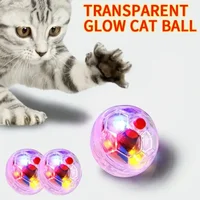 Juguete interactivo para gatos con bolas luminosas en movimiento, 3 piezas