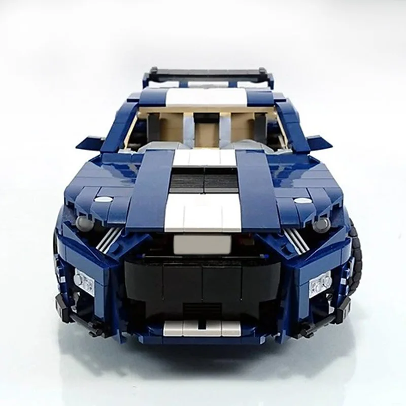 MOC Racing Car Speed Mustang Shelby B Formula Supercar 10265 Racing Car Building Blocks Racer Vehicle Bricks Model Toys kids