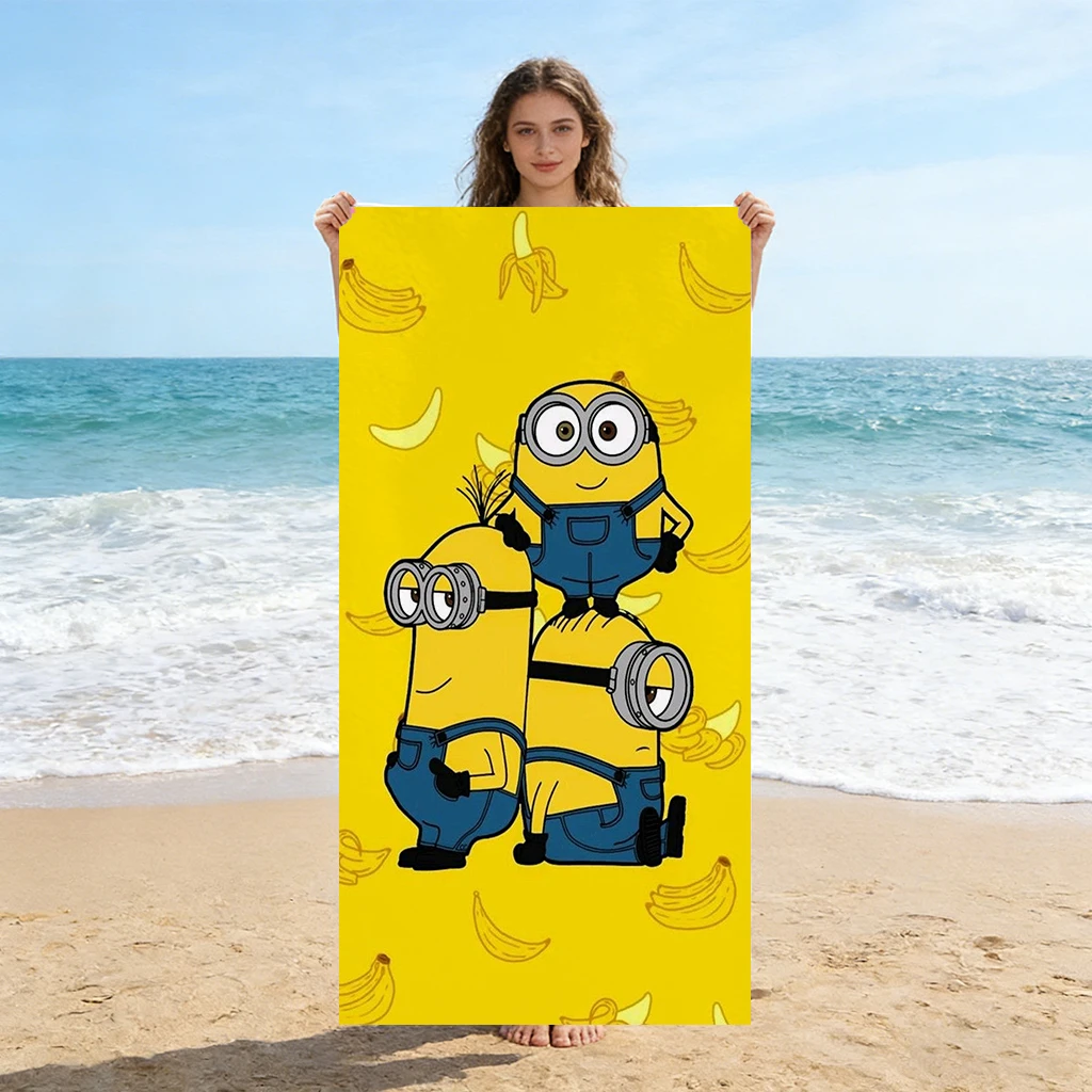 

Big-eyed Cute Creature Bananamaster Beach Towel Quick-drying Suitable for Beach Vacation Pool Gym Cute Gift for Friends Families
