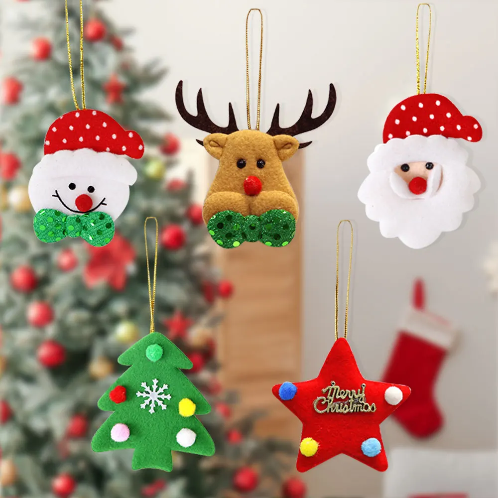 5 Pcs Christmas Decorations Hanging Ornaments Christmas Set Tree Ornaments for Winter Holiday Party Decor Gift