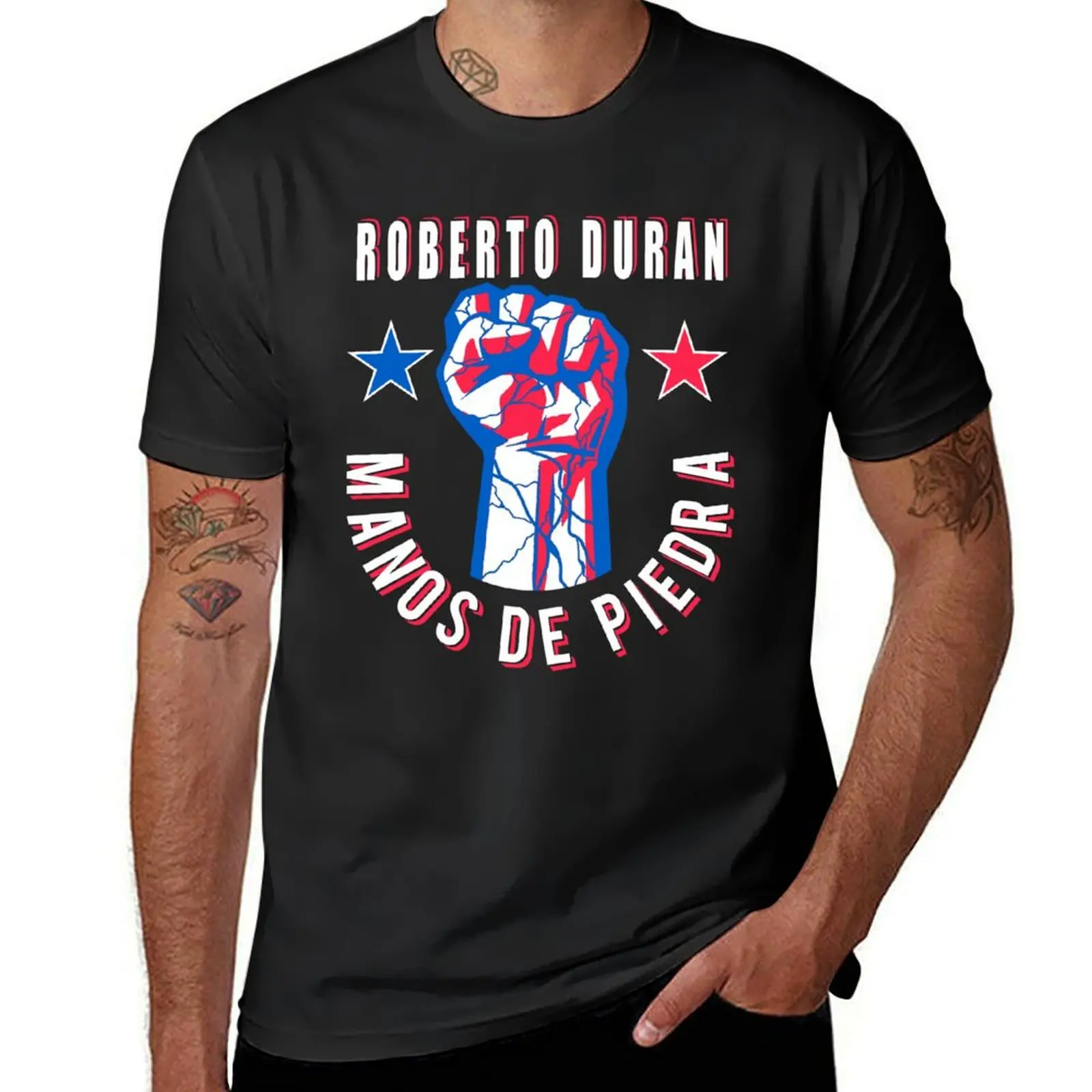 Roberto Duran ?Manos de Piedra? T-Shirt cute tops quick-drying customs design your own mens white t shirts