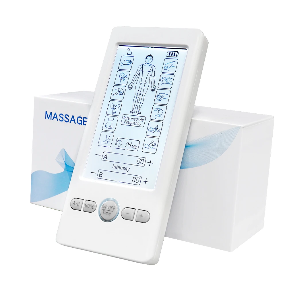 

EMS Electric Muscle Stimulator Therapy 12 Modes Tens Unit Machine Meridian Physiotherapy Pulse Abdominal Prostate Body Massager