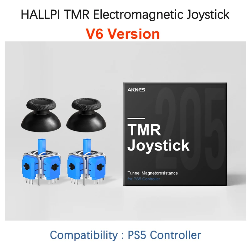 HALLPI × AKNES TMR Joystick für PS5 Xbox Series Controller Reparatur Anti-Drift Sticks für Switch Pro PS4 Spielzubehör
