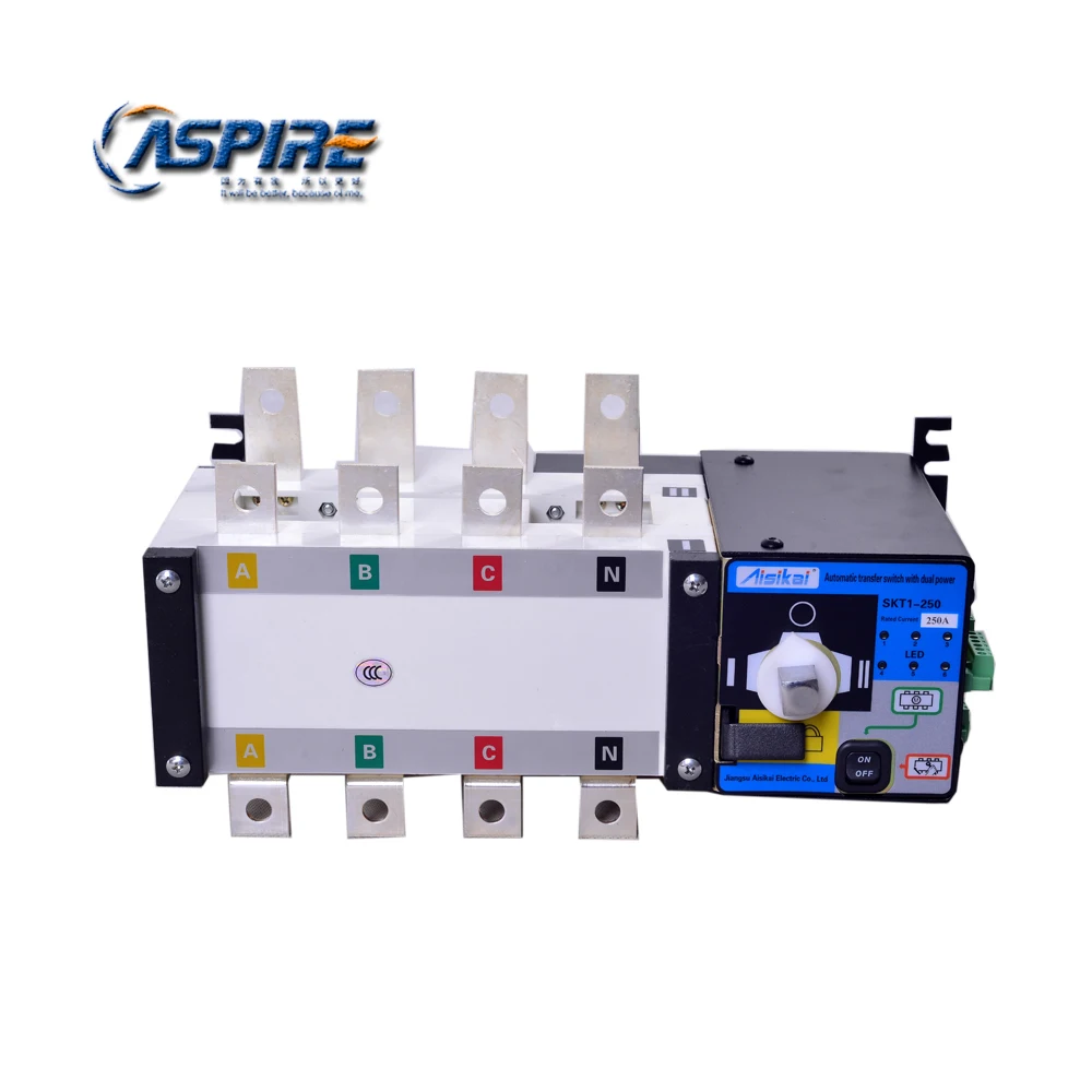 Generator ATS 250A 4P Automatic Transfer Switch  Aisikai SKT1-250