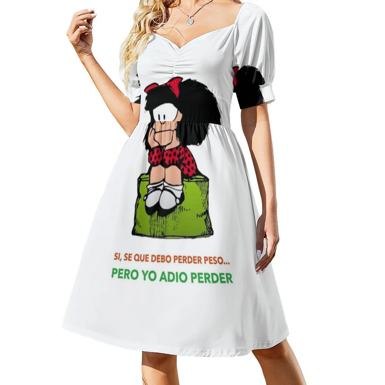 فستان مافالدا كوينو كوميكس المثير للإجازات للنساء على الشاطئ وحفلات أعياد الميلاد فستان قصير مافالدا كوينو مافالدا كوينو كاريكاتير للسهرات #2