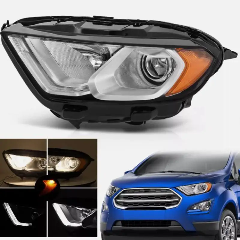 Accesorios de coche de alta calidad, faros LED DRL para Ford EcoSport halógeno 2018-2022 con bombillas izquierda + derecha