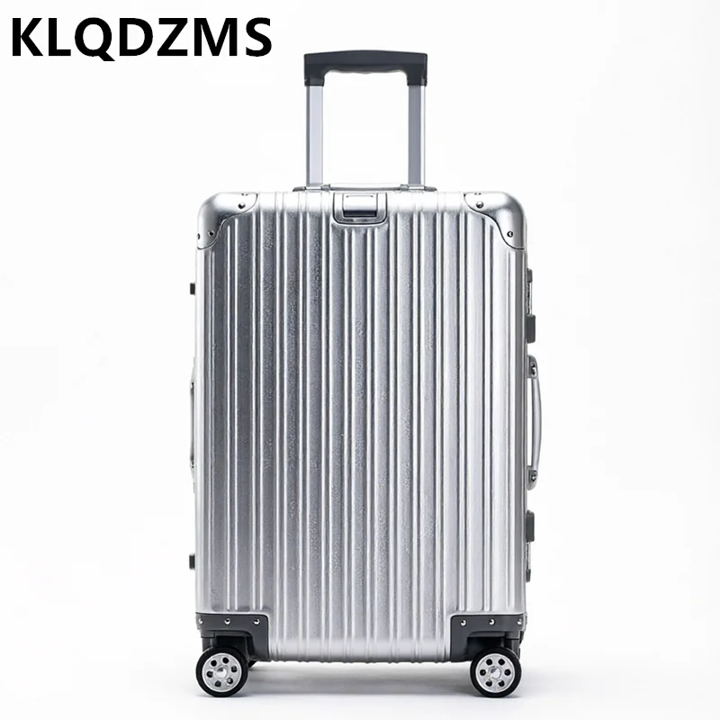 

COLENARA 20"24"26"29 Inch Suitcase Rolling Full Aluminum Magnesium Alloy Boarding Box Luggage Men's Business Trolley Case