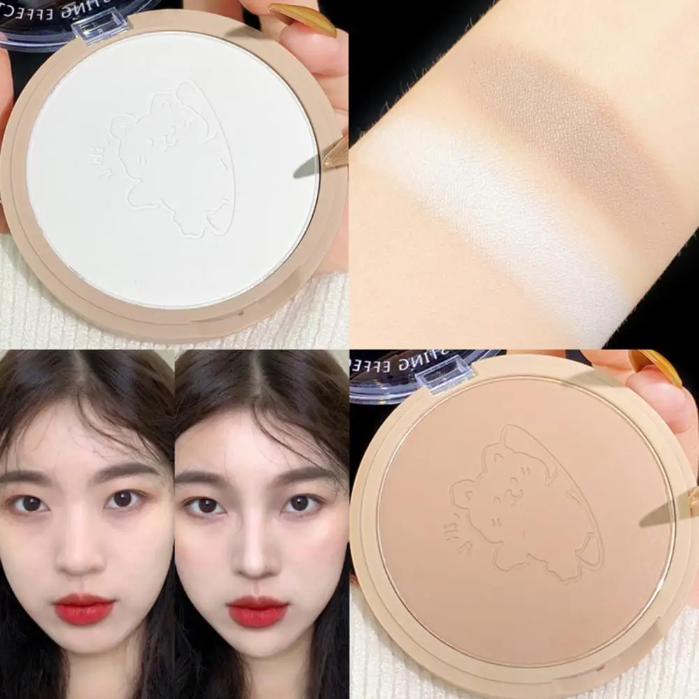 6.8g Highlighting Powder Smooth Natural Blends Easily Facial Highlighter Matte Contouring Palette for Girl 