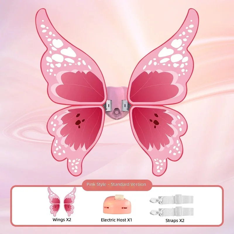 LED Light Up Electric Wings, Colorful Pet Dog Toy, Kids Dinosaur Christmas Wing Costume, Glowing Back Accessory view 6