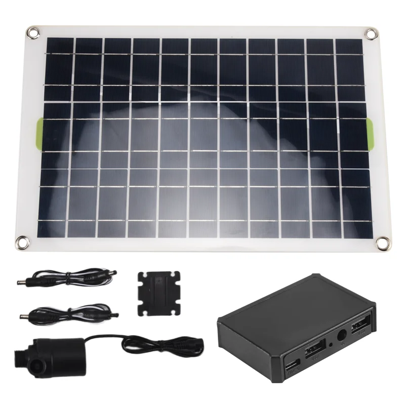 A40Z-1 مجموعة 50 واط مضخة مياه تعمل بالطاقة الشمسية منخفضة الضوضاء لحديقة الأسرة نافورة الماء مضخة الري مضخة نافورة شمسية #6