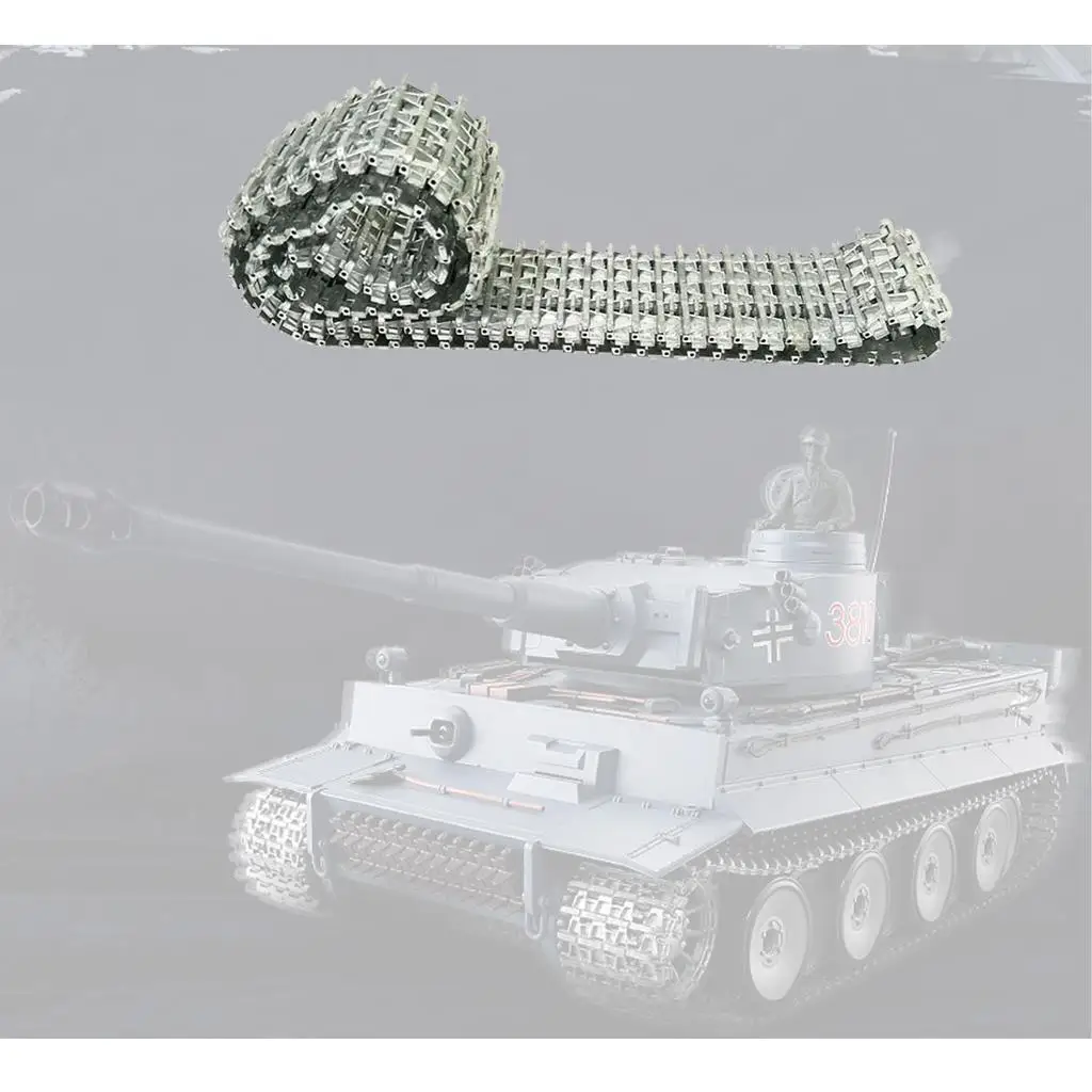 78 cm Metallketten passend für Heng Long 1/16 RC Panzergehäuse DIY Spielzeugersatz