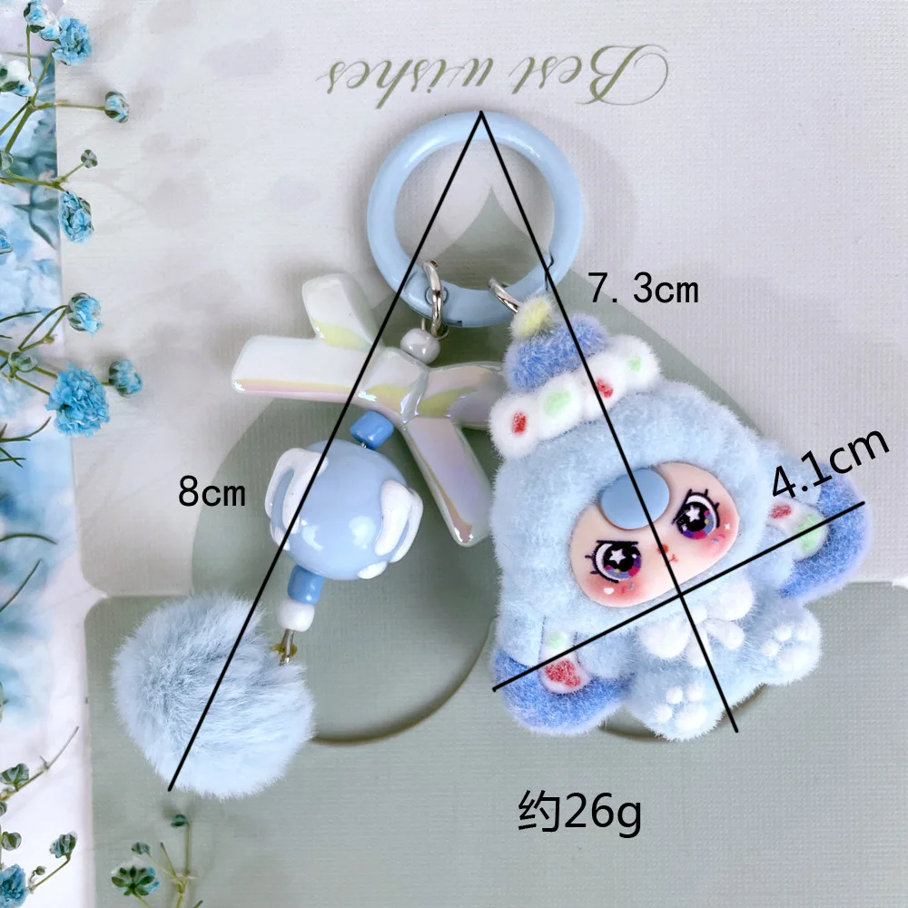 1pc Bag Pendant For Kawaii Baby Three Mini Cartoon Babythree Keychain Cute Doll Gift Diy Pendant Accessories Decoration