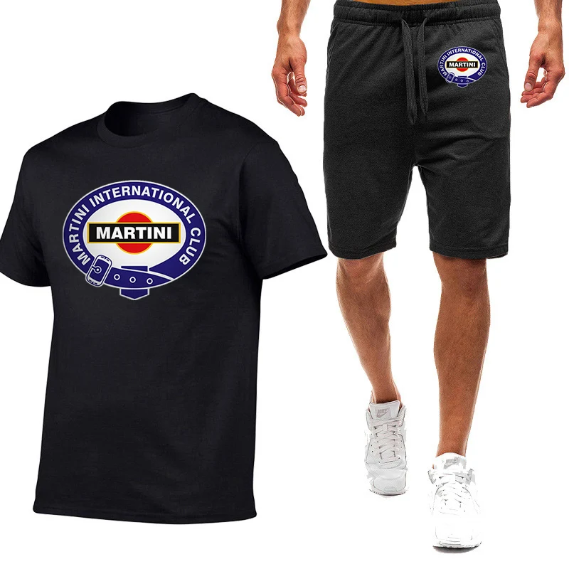 

Martini Racing Summer New Printing Men's High Quality Nine Color Short-sleeved T-shirt Simple Casual Trendy Movement Man Suit