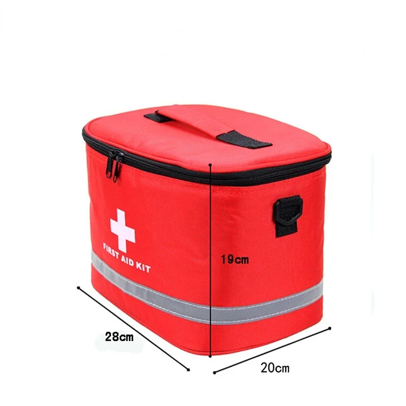 First Aid Kit Emergency Portable Travel Outdoor Camp Survival Medical Bag Waterproof Fabric Empty First Aid Kit for Home Outdoor