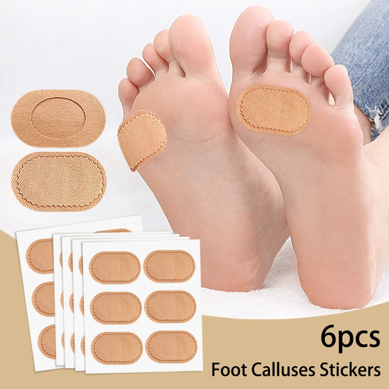 

6pcs Foot Calluses Stickers Foot Corn Killer Foot Corn Removal Calluses Plantar Removal Patch Protection Pads