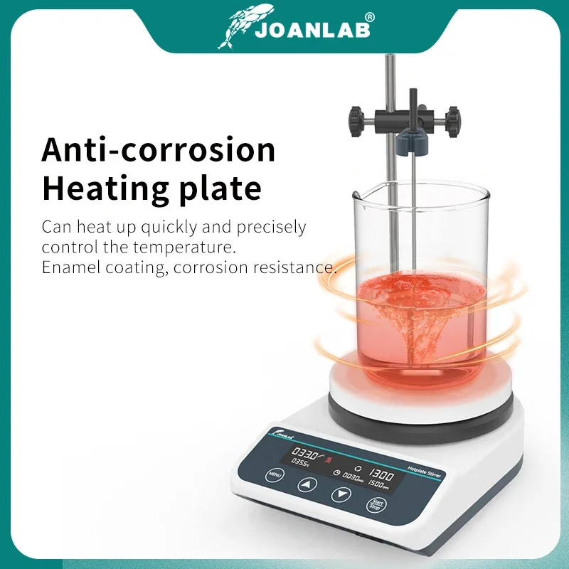 JOANLAB Official Store Hot Plate Magnetic Stirrer Laboratory Stirrer Magnetic Mixer Heating Thermostatic With Stir Bar 220V 3L