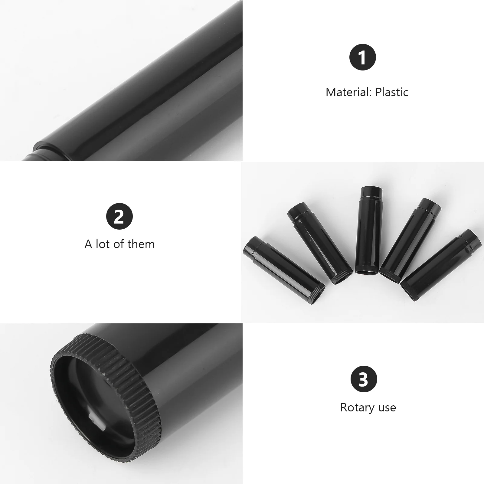 25 uds 5G tubos vacíos de bálsamo labial contenedores de plástico transparente para almacenamiento de cera de lápiz labial caja de tubo recargable contenedor de brillo de labios