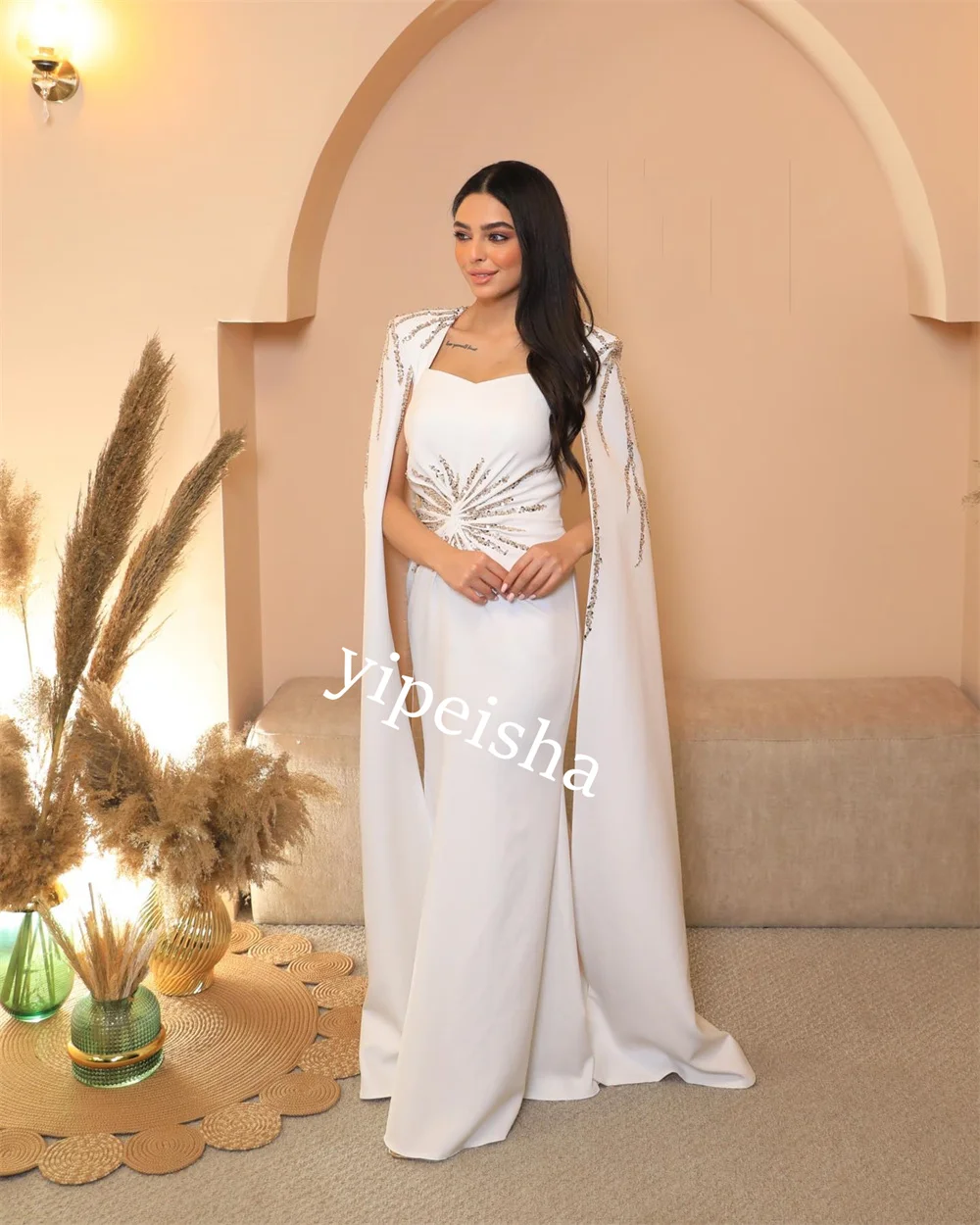 Sparkle Exquisite High Quality Jersey Sequined Christmas A-line Sweetheart Bespoke Occasion Gown Long Dresses