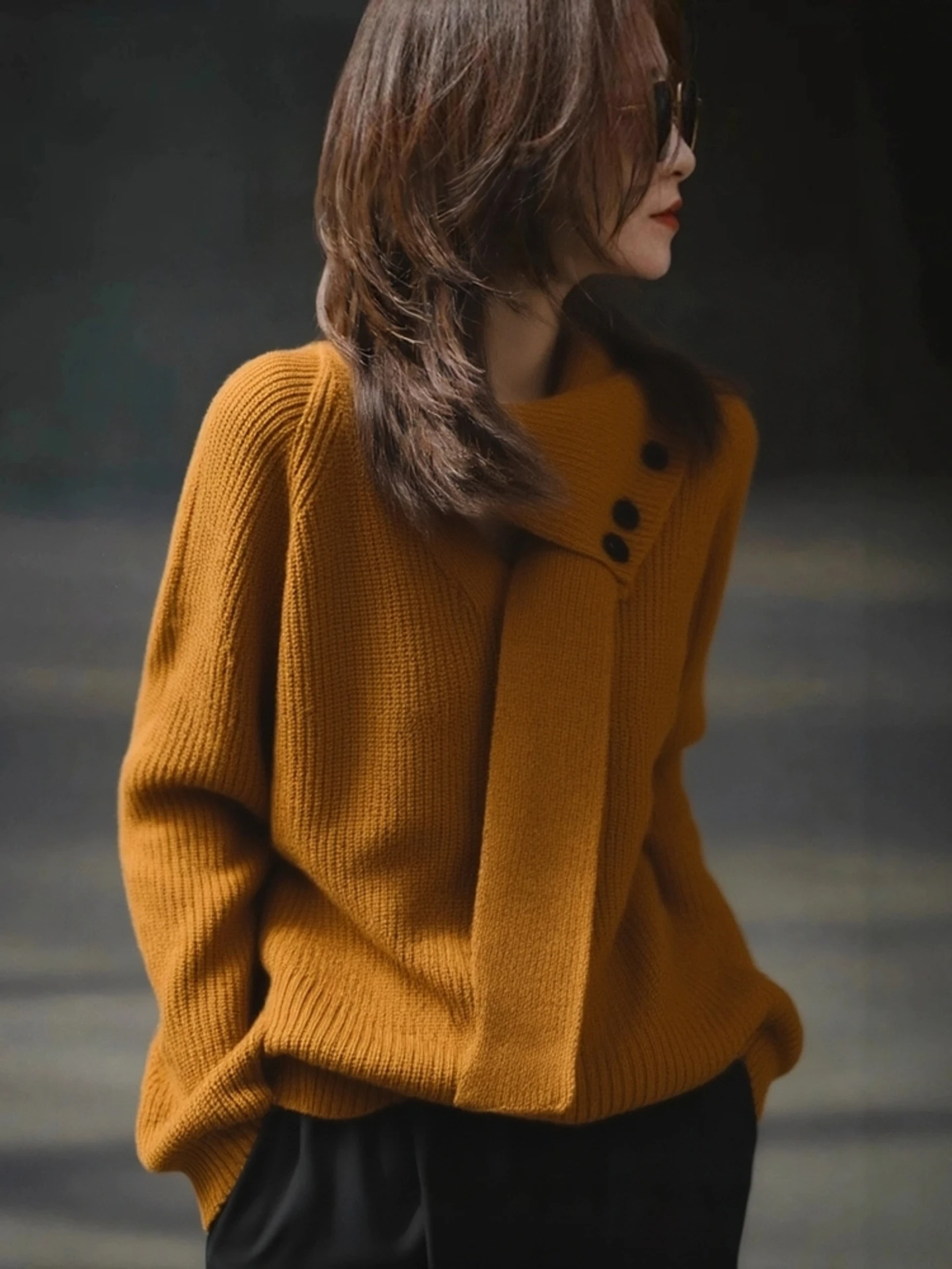 

Модный ленивый шарф Ne, женский весенний свободный утягивающий декоративный вязаный топ, элегантный длинный свек обычной длины