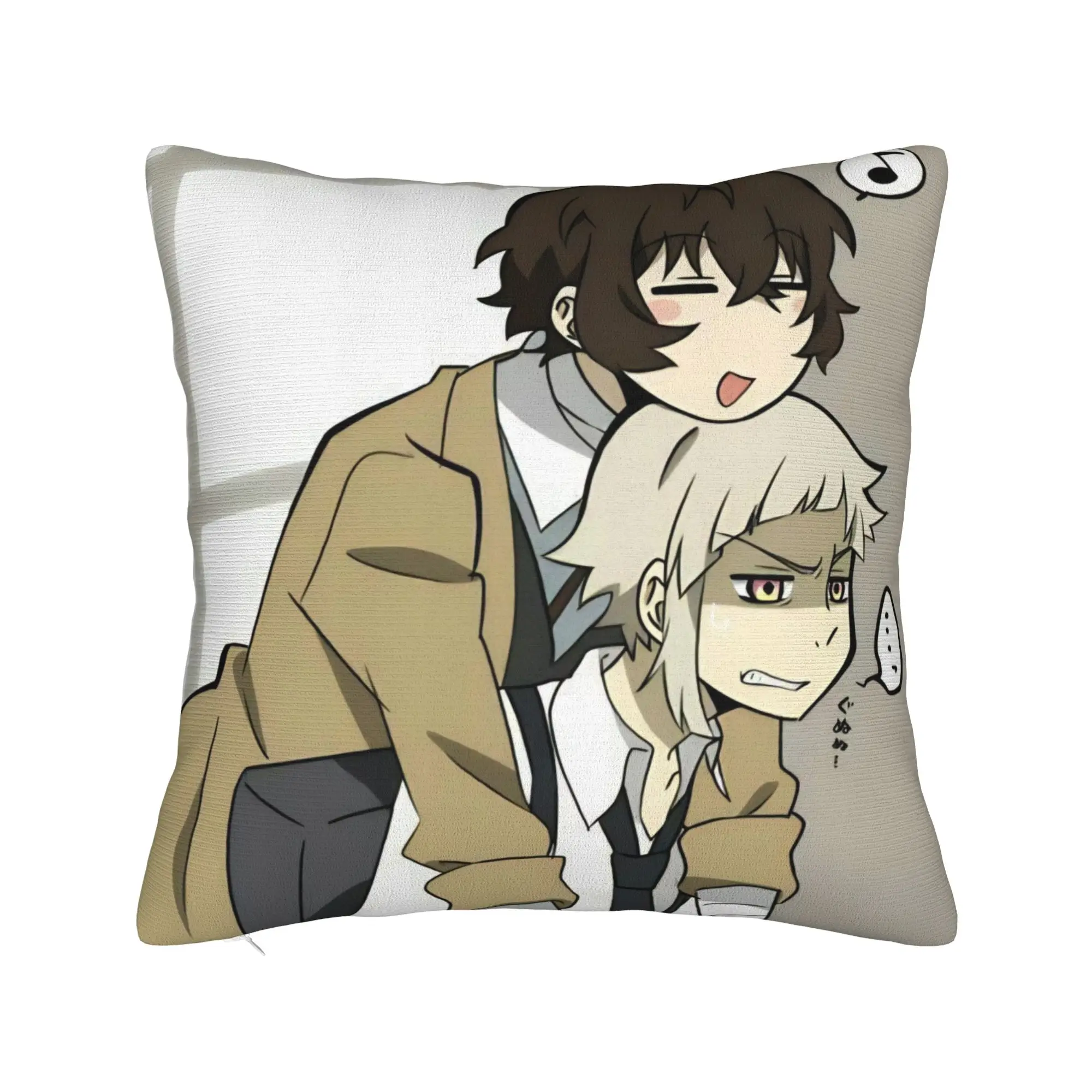 Dazai Bungo Stray Dogs Pillowcase Soft Polyester Cushion Cover Decor  Throw Pillow Case Cover Home Wholesale 40*40cm