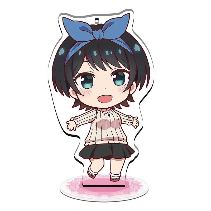 10cm Q Edition Game Rent a Girlfriend Acrylic Stand Anime Kanojo Ichinose Chizuru Nanami Figure Model Plate Cosplay Toy Gift