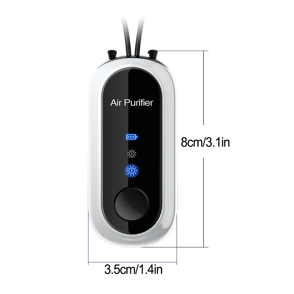 Tragbarer Negativ-Ionen-Mini-Luftreiniger, frischer, hängende Negativ-Ionen, reinigt die Luft, 780 mAh, praktisch, reinigt die Luft überall – Detail 5