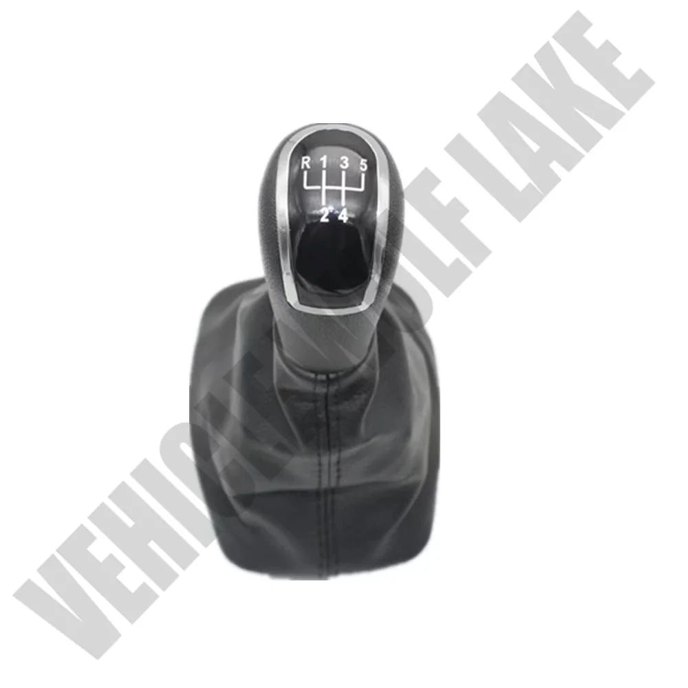 For Skoda Fabia MK1 1999 2000 2001 2002 2003 2004 2005 2006 2007 2008 Car-Styling 5 Speed Gear Stick Shift Knob Leather Boot