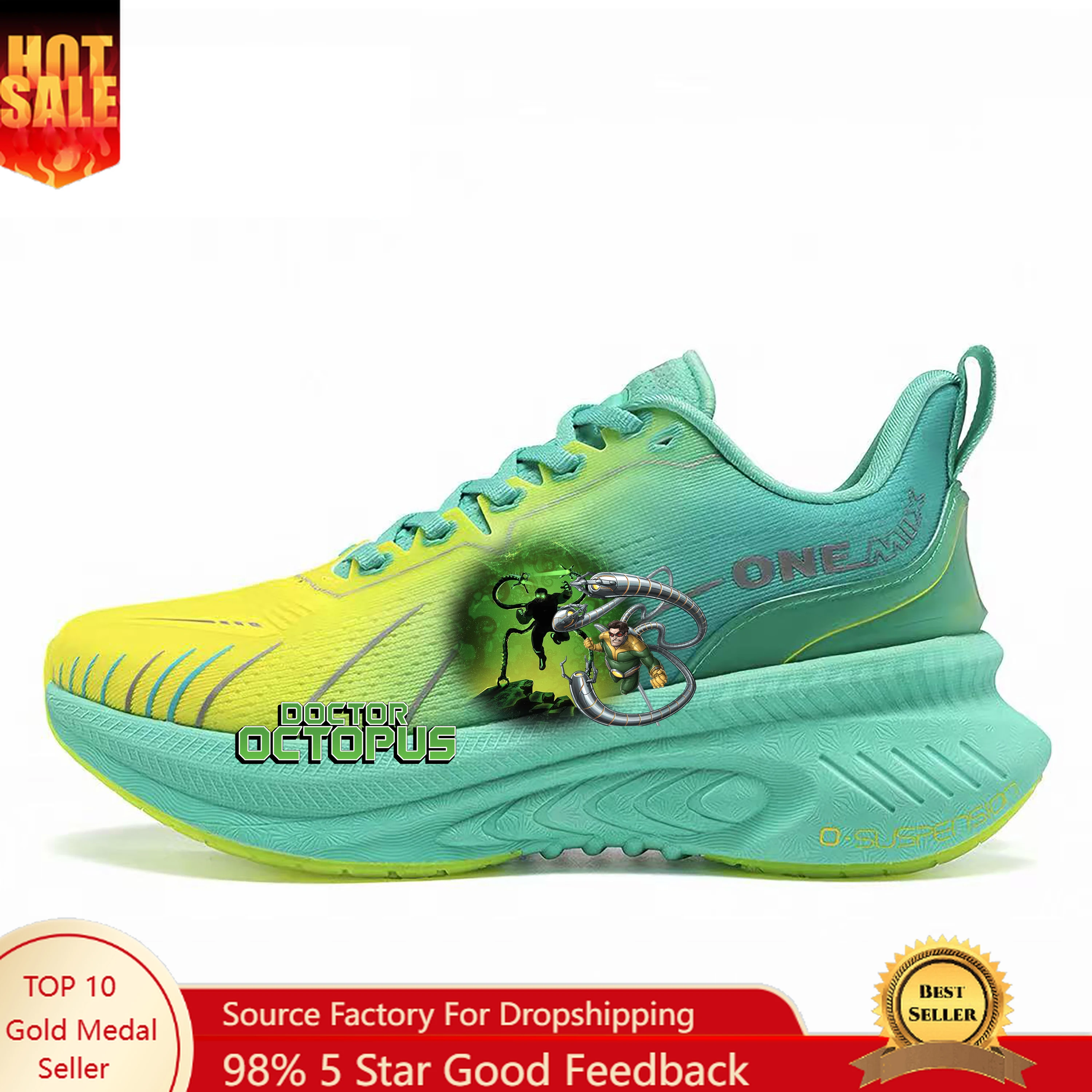 

Кроссовки ONEMIX Marvel Doctor Octopus для мужчин и женщин, высококачественные спортивные кроссовки с воздушной подушкой для активного отдыха, мужские кроссовки на заказ
