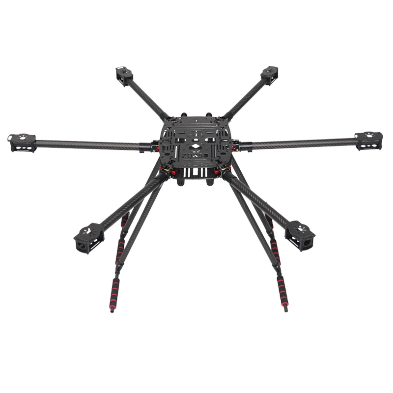 RCTOSKY ZD850 PRO Full Carbon Fiber ZD 850 Frame Kit with Unflodable Landing Gear Foldable Arm for FPV DIY Aircraft Hexacopter