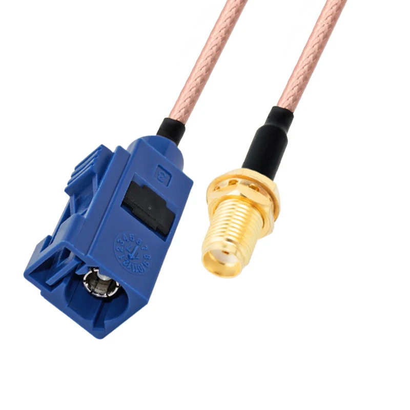 RG316 HF-Koaxialkabel SMA Stecker-Buchse auf Fakra C Stecker-Pigtail-Jumper Auto-Navigations-GPS-Antennenadapter – Detail 5