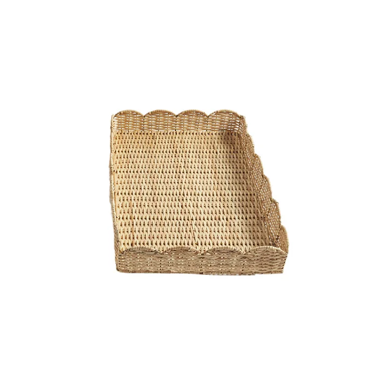 rattan tray tea tray household dining table storage water cup tea cup Japanese living room refreshment snack