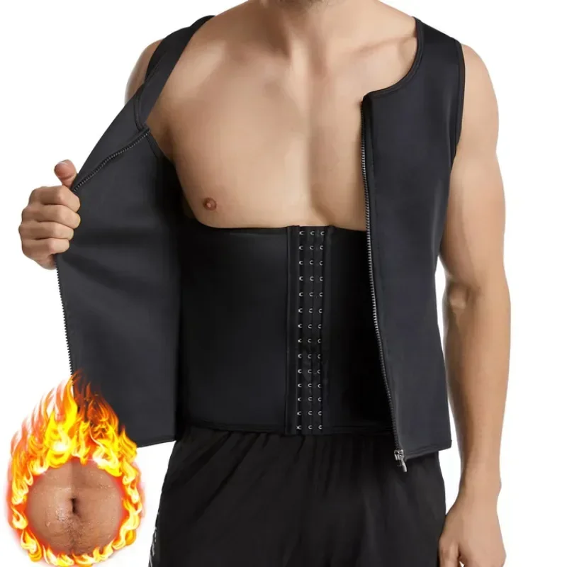 Burning Fat Belt Three-breasted Tops Body Compression Trainer Corset Men\'s Strap Vest Shaper Waist Slimming Modeling Shapewear